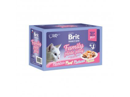 Brit Premium Cat Delicate Fillets in Jelly Family Plate 1020 g (12x 85 g)