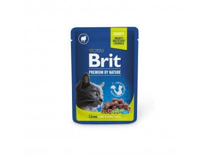 Brit premium cat pouches Lamb for Sterilized 100 g
