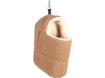 Flamingo odpočívadlo pro fretky HOUSE BROWN SUEDE LARGE