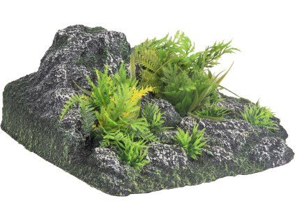 Flamingo akvarijní dekorace CONDROZ ROCK + rostlina ANGLE 23 x 22 x 8,5 cm