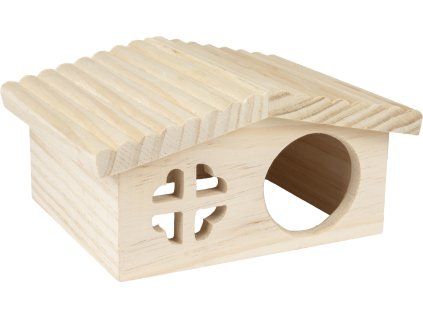 Flamingo domeček HOUSE STALLY WOOD 19,5 x 17 x 9,5 cm