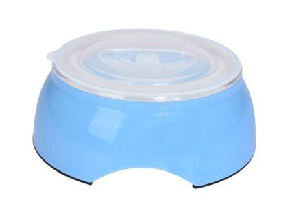 Miska plast Gimdog BOWL 2IN1 BL M modrá M
