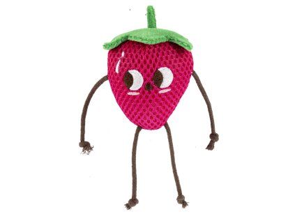 Hračka GIMCAT TUTTIFRUTTI STRAWBERRY jahoda polyester