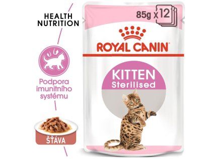Royal Canin kapsička FHN KITTEN STERILISED ve šťávě 85 g