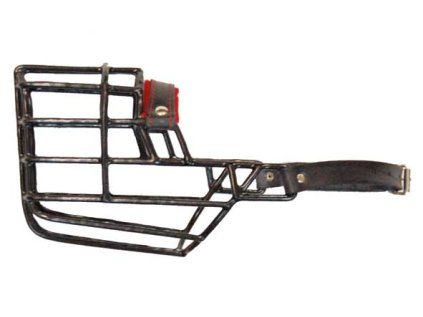 Náhubek LKPET  černý/Kůže dobrman, beauceron-F-0531