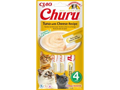 Churu cat masové pyré - tuňák, sýr 56 g