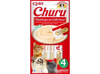 Churu cat masové pyré - tuňák, krab 56 g