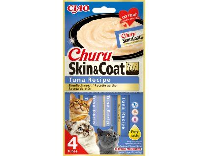 Churu cat masové pyré pro krásnou srst a kůži - tuňák 56 g