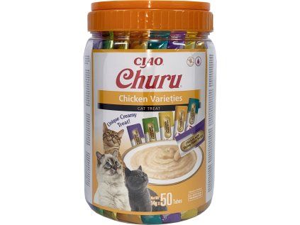 Churu cat masové pyré mix - kuře 700 g