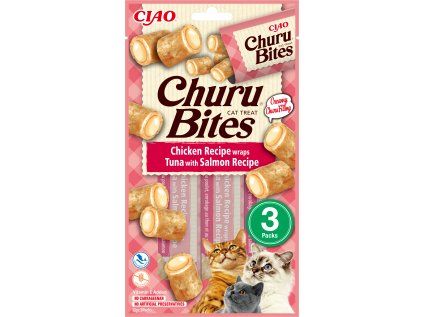 Churu cat pamlsek - kuře, tuňák a losos 30 g