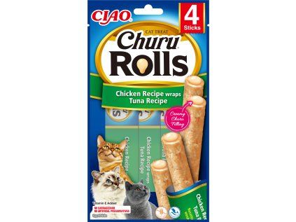 Churu cat tyčinky - kuře, tuňák 40 g