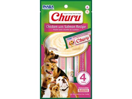 Churu dog masové pyré - kuře, losos 56 g