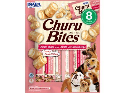 Churu dog pamlsek - kuře, losos 96 g
