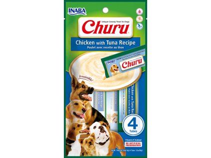 Churu dog masové pyré - kuře, tuňák 56 g
