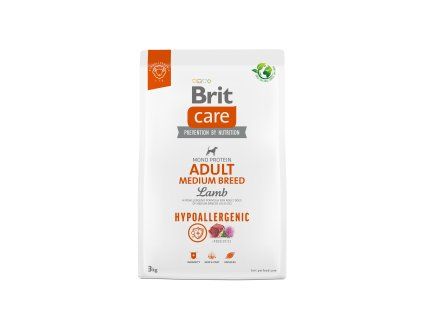 Brit Care Dog Hypoallergenic Adult Medium Breed, 3kg