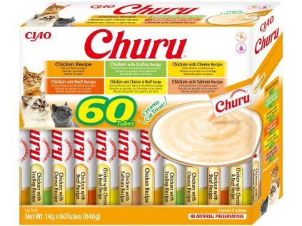 Churu cat masové pyré mix - kuře 840 g (balení)