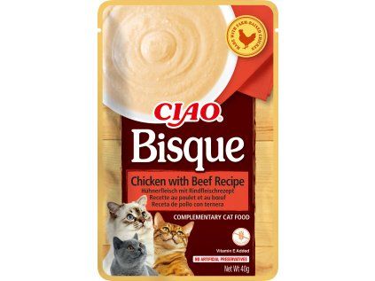 Kapsička Churu Bisque - kuře, hovězí 40 g