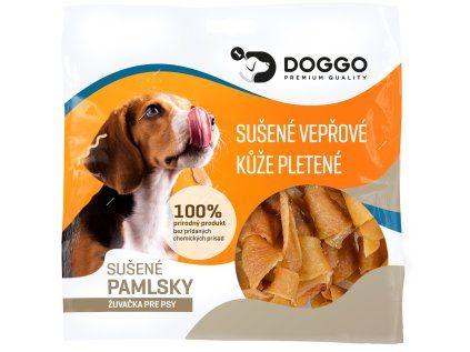 Doggo kůže vepřové sušené pletené 250 g