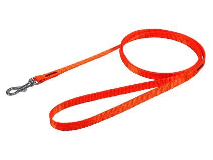 HUHUBAMBOO vodítko NEON popruhové 1 x 120 cm, oranžové