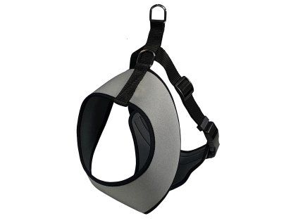 HUHUBAMBOO postroj do auta neopren, šedý vel. XS