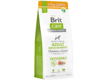 Brit Care Dog Sustainable Adult Medium Breed 12 + 2 kg