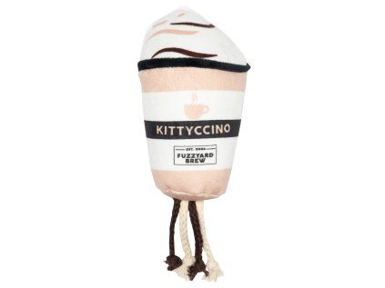 FuzzYard Cat plyšová hračka kelímek Kittyccino catnip