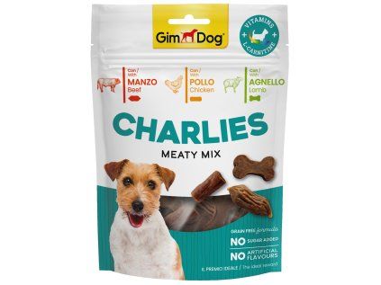 GIMDOG Charlies Meaty Mix hovězí, kuřecí, jehněčí 70 g