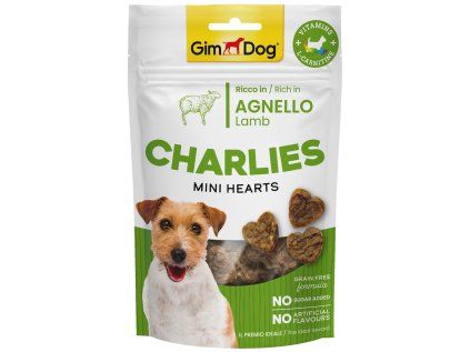 GIMDOG Charlies Mini Hearts jehněčí 70 g
