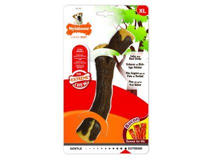 Nylabone hračka Extreme klacek příchuť slanina XL