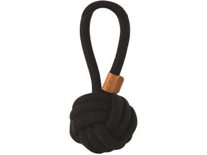 M-Pets Coto bavlněná hračka uzel, černý 11 cm