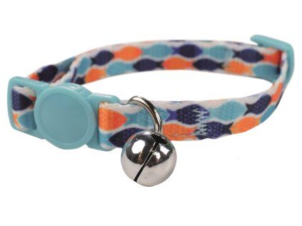 M-Pets obojek Zany Eco ryby modro-oranžový