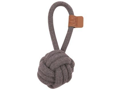 M-Pets Coto bavlněná hračka uzel, šedý 6,5 cm
