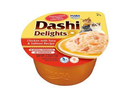 Dashi Delights vanička kuře s tuňákem a lososem 70 g
