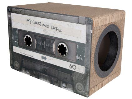 District 70 MIXTAPE kartonové škrabadlo černé