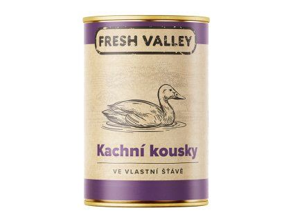 konzerva fresh valley kachni kousky ve vlastni stave 400 g