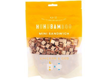 Huhubamboo kuřecí mini sandwich s treskou 250g