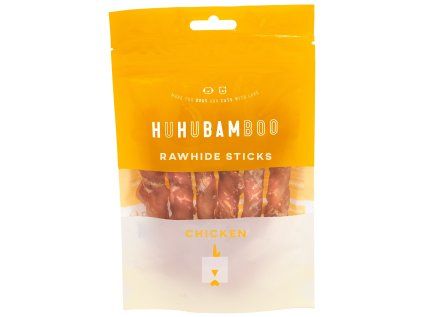 Huhubamboo tyčinka z buvolí kůže s kuřecím 75g