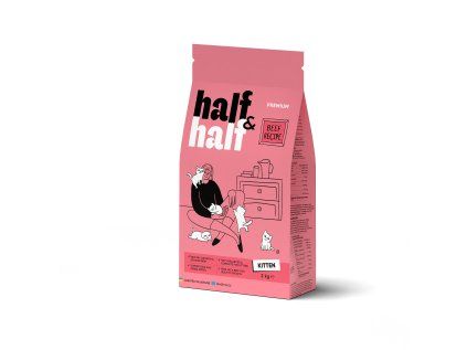 Half&Half Kitten hovězí 2 kg