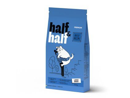 Half&Half Adult Large Breed hovězí 12 kg