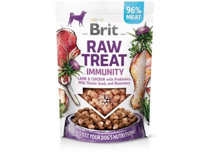 Brit RAW TREAT Immunity Lamb&Chicken pamlsky pro psy 40g