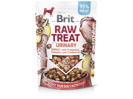Brit RAW TREAT Urinary Turkey pamlsky pro psy 40g