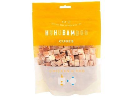 Huhubamboo kostky s kuřecím a treskou 75g
