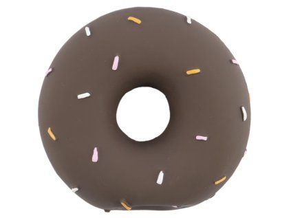 Huhubamboo pískací hračka pro psy latexový donut 65cm