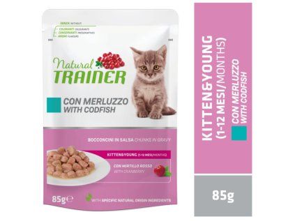 Trainer Natural kapsička Cat Kitten&Young treska 85 g