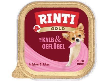 RINTI Gold mini telecí a drůbež 100g