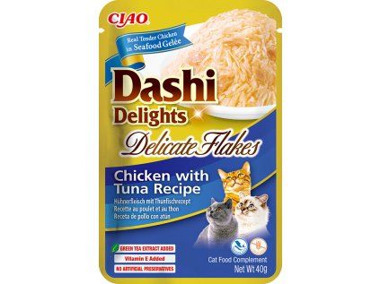 Kapsička Dashi Cat Delights Delicate Flakes kuře s tuňákem 40g