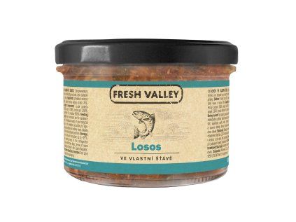fresh valley sklenice losos 200g