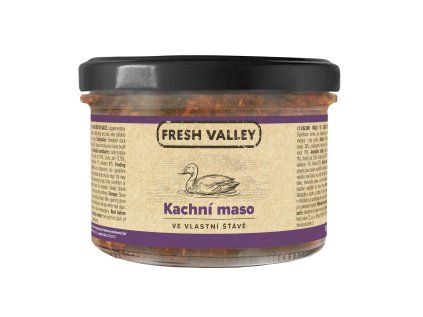 fresh valley sklenice kachni 200g