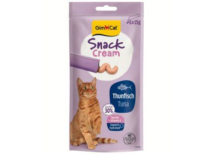 GimCat Snack Cream tuňák 6x15 g
