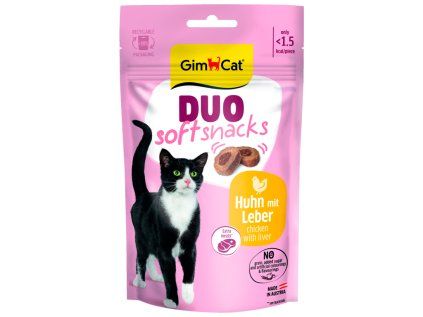 GimCat Duo Soft Snacks kuře s játry 50 g